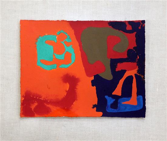 § Patrick Heron (1920-1999) Mini May 1979: II, 7 x 9.25in.